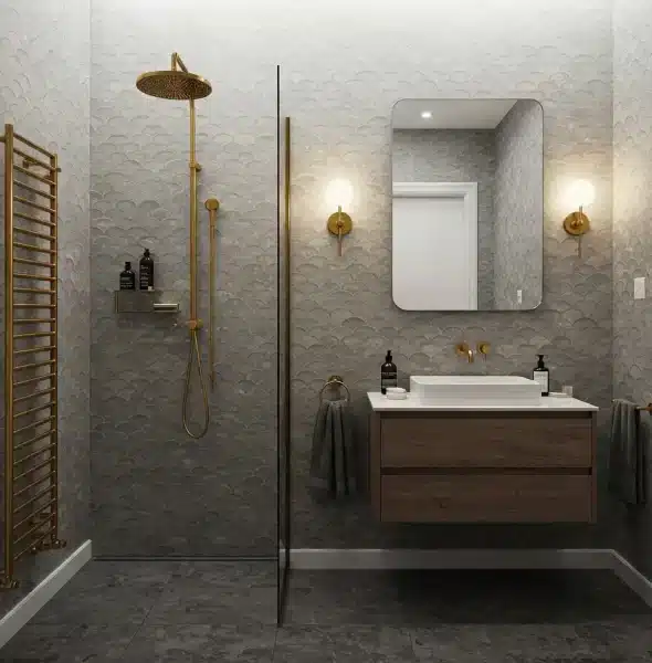 Open Space Small Bathroom Design Ideas