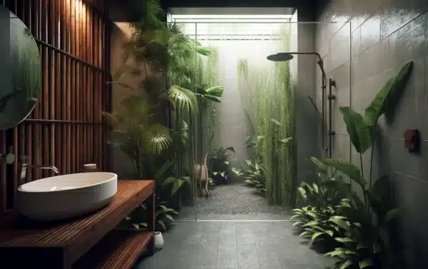 Traditional Bathroom Design Based on Nature.